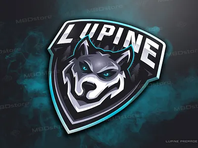 Lupine mascot logo esportlogo esports gaming gaminglogo logotype mascot mascot logo sport sport logo sports