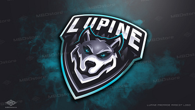 Lupine mascot logo esportlogo esports gaming gaminglogo logotype mascot mascot logo sport sport logo sports