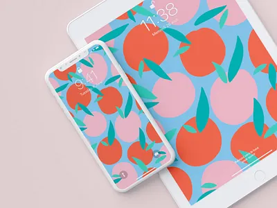 Illustrations - Peaches, feeling good ! art communication design energy feeling good france french frenchie graphic design graphic designer peach peaches positive poster print smile