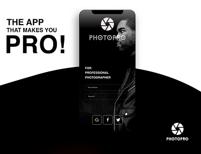 PHOTOPRO adobe adobecc adobephotoshop adobexd app app design apple application application ui design app graphicdesigners graphics photo photoapp photography social media socialmediadesign uidesign uiux uiuxdesign