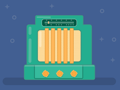 Very Old Radio affinity designer illustration old radio retro retro radio vector vector art vector illustration