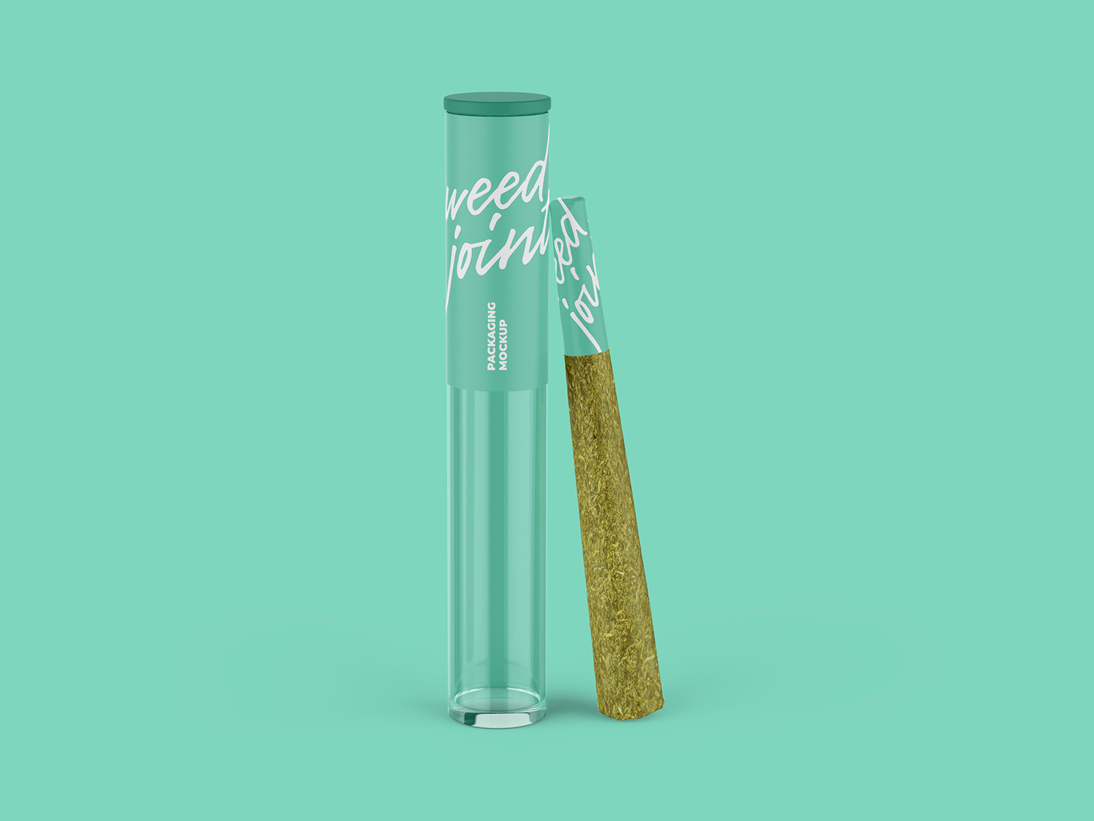 Weed Joint Pre Roll Packaging Mockup By Easymock On Dribbble