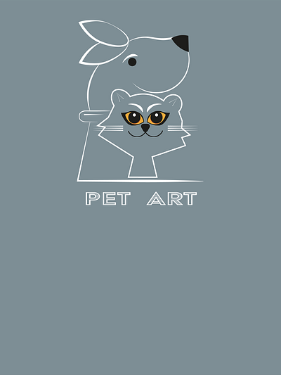 Pet Art Logo abstract art branding concept design illustration illustrator logo logos pet vector