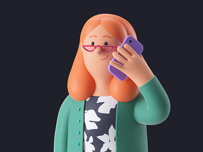 Aoife 3d 3d art brand c4d character character design hero illustration mascot octane persona pitch render woman