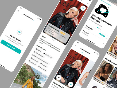 Already liked you screens. Delight Dating iOS mobile app already liked you dating datingapp delight design find finder interface ios liked you love match meet messenger app mobile mobile app partner person ui uidesign