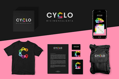 CYCLO aurea carmin branding branding agency colorful design cyclists cyclo design design studio graphicdesign logo logo design logodesign stationery stationery design stationery set