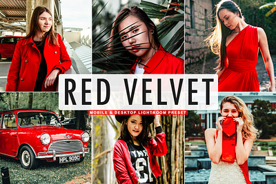 Free Red Velvet Mobile & Desktop Lightroom Preset aesthetic tone beautiful preset bright preset dreamy preset editorial preset lifestyle preset lovely preset luxury preset modern preset natural tone outdoor preset portrait preset reddish tone skin color vibrancy tone wedding preset