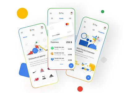 Google pay concept clean component finance google googlepay gradient minimal pay uidesign