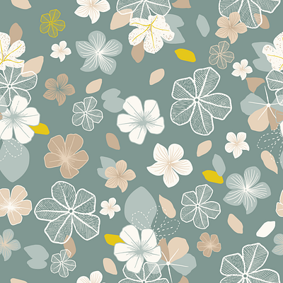 boho flower pattern design graphic design pattern