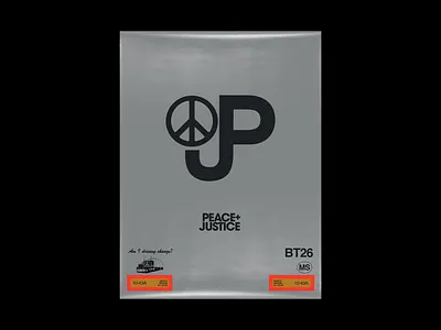 Peace and Justice digital art hope justice peace poster poster a day poster art poster design posters semi trucks