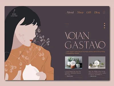LANDING PAGE DESIGN + ILLUSTRATION app brand brand design identity illustraion illustration illustration art illustrations illustrator landing page product design typography ui ui design uidesign uiux ux web website woman