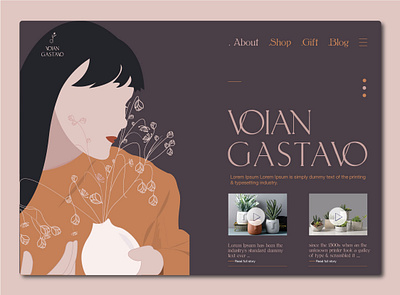 LANDING PAGE DESIGN + ILLUSTRATION app brand brand design identity illustraion illustration illustration art illustrations illustrator landing page product design typography ui ui design uidesign uiux ux web website woman