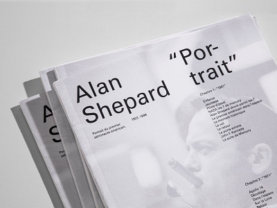 Book design | Alan Shepard's biography astronaut biography book book design design graphic design graphic design grid system photography swiss style typeface typogaphy