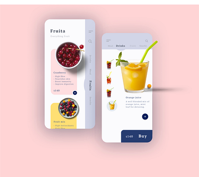 Food mobile app design animation app art branding design graphic design illustration minimal ui ux