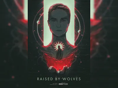 Raised by Wolves amazon branding design graphic design illustration keyart movie poster tv show vector