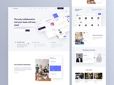 Teamwok Website Design design figma minimal ui ui designer uidesign ux ux design