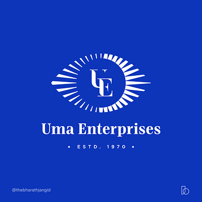 Logo Design for Uma Enterprises brand design branding design flat icon illustrator logo minimal typography vector