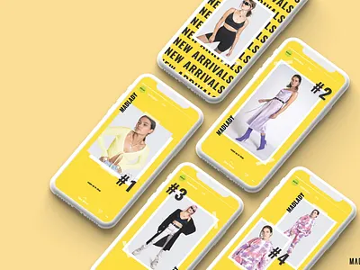 MADLADY Social Media Branding I brand design brand identity branding design e commerce fashion instagram instagram stories socialmedia visual design