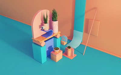 At First Glance II 3d 3s illustration adrianamoram art direction byelectra render