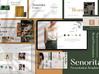Senorita - Powerpoint Template agency business clean concept creative development minimal minimalist modern powerpoint professional simple template template design templates ui web design web designer web development website