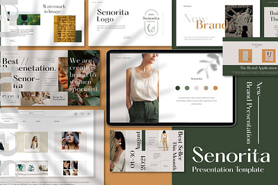 Senorita - Powerpoint Template agency business clean concept creative development minimal minimalist modern powerpoint professional simple template template design templates ui web design web designer web development website