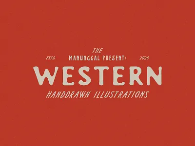 Western Illustrations art cowboy design illustration logo template vector western