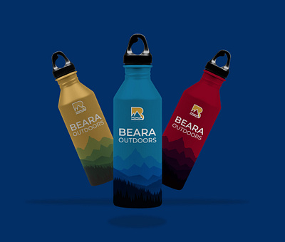 Water Bottle package design bottle brandidentity branding hiking logo design logodesigner outdoor package package design package designer