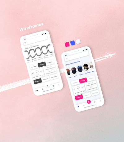 Flight Booking App (Concept) adobe xd app booking concept design flight flight app flight booking illustration redesign ui ux xd