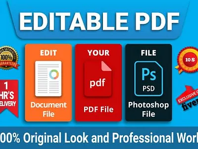 edit pdf photoshop document image scanned text edit word animation design illustration logodesign photoedit photoshop edit vector