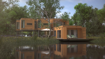 Cedar House 3d animation architecture cgi illustration visualization