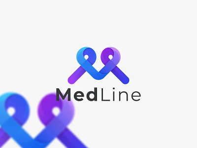Med Line app branding design icon illustration logo typography ui ux vector