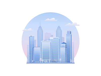 New York city illustration design flat illustration ui web