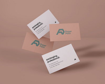 Paper Pack - Business Card Design branding business card mockup business card mockups businesscard design graphic design illustration illustrator logo logo design minimal mockup package packaging packaging logo paper paper pack paper pack logo rebrand