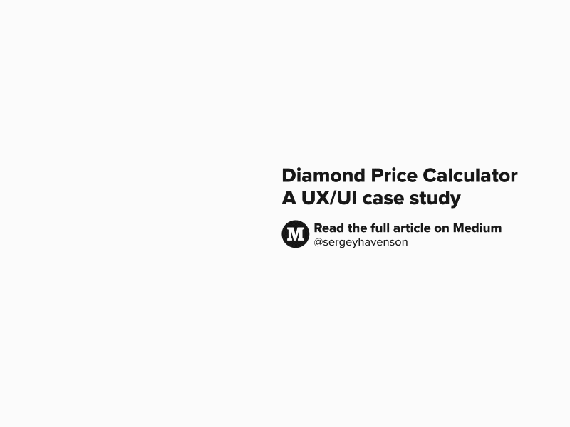 UX/UI case study - Diamond Price Calculator @LucyPlatforms adobe adobexd app design ui design ux