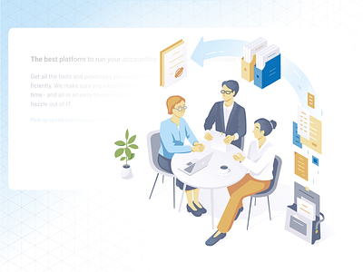 Accounting Platform | Website Illustrations accountant branding client collaboration data government graphic illustration illustration art meeting process vector vector art
