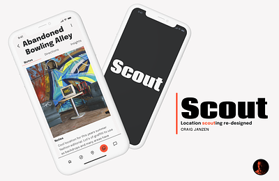 Scout - Location Scouting App app design location photography scouting typography ui ux videography
