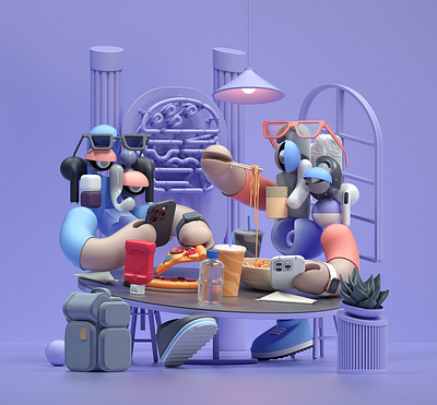 DUO-CI6 3d adobe art cinema4d design graphic design illustration inspiration modern octane typography