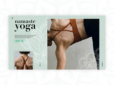 Yoga hero section adobe xd adobexd ui web ui webdesign