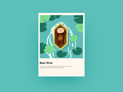 Bear River design illustrations ui 插图 活跃 设计