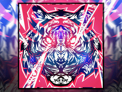 🐯TigerV2 adobe adobe photoshop animal illustration digital art digital design digital illustration illustration poster design tiger tiger illustration vector vector artwork vector design vectorart