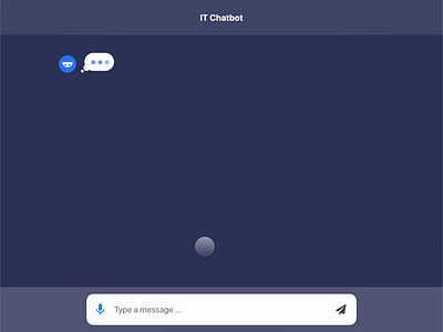 IT Chatbot - Interactive Prototype animation chat chat app chatbot chatbots interactive prototype micro interaction protopie prototype prototype animation web webdesign