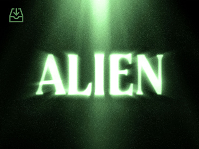 Free Download: Alien Glow Text Effect freebie
