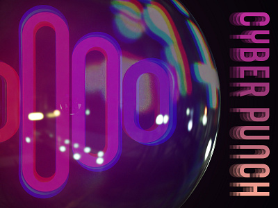 Cyber Punch 3d blender composite illustrator photoshop