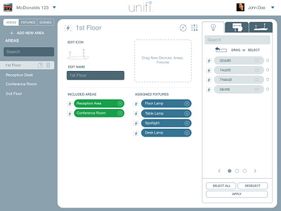 Auto light commissioning application agile development energy iot product design ui ux