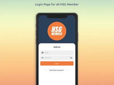 Login Page - Member App branding design flat illustration mobile mobile ui ui ui design uiux ux