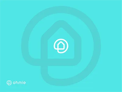 Ohmie icon line logo mark rounded symbol