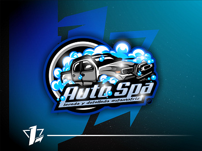 Auto Spa lavado y detallado automotriz brand branding design designer esports flat design illustration logo logo sport mascot simple