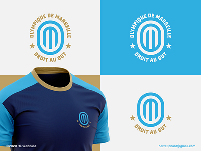 Olympique de Marseille - logo proposal brand design brand designer branding football club football logo icon logo logo design logo design concept logo designer logomaker logomark logotype mark sports branding sports logo typography