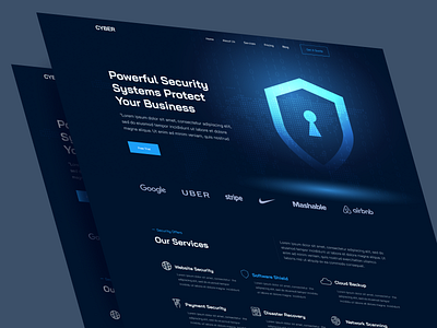 Digital cyber security services animation cyber cyber security cyberpunk cybersecurity hacker hacking homepage interaction landing page lock phishing privacy protection security security agency shield uiux web design website