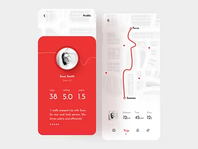 Next mobile app driver driverless car map mapping menu mobile obileapp rating trip uber uidesign uixui